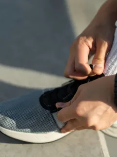 A man doing the test of Nike product launches.