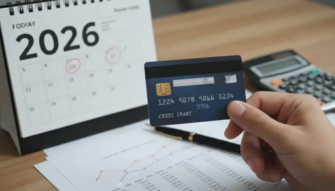 Hand holding a credit card, symbolizing responsible credit utilization for future financial goals.