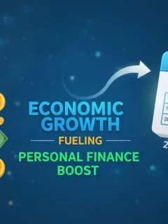 Infographic showing US economic growth projections and their influence on personal finance decisions for 2026.
