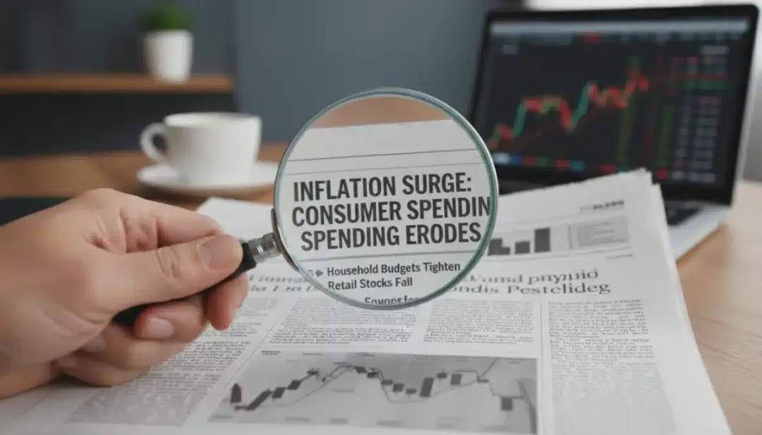 Magnifying glass over inflation and consumer spending news