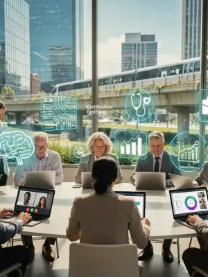 Individuals engaging in free online certification courses for 2026 US job market