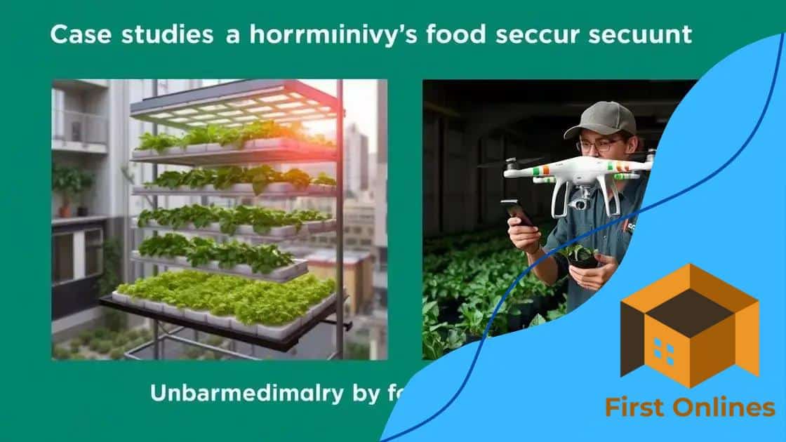 Case studies of technology improving food security