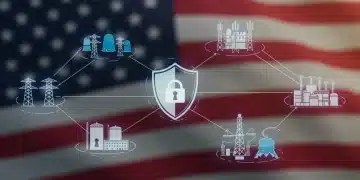 Secure digital network protecting critical US infrastructure from cyber threats