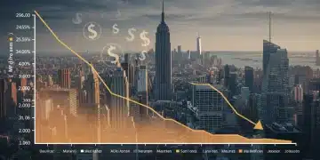Graph illustrating declining US inflation trends with a 2.5% decrease by late 2026
